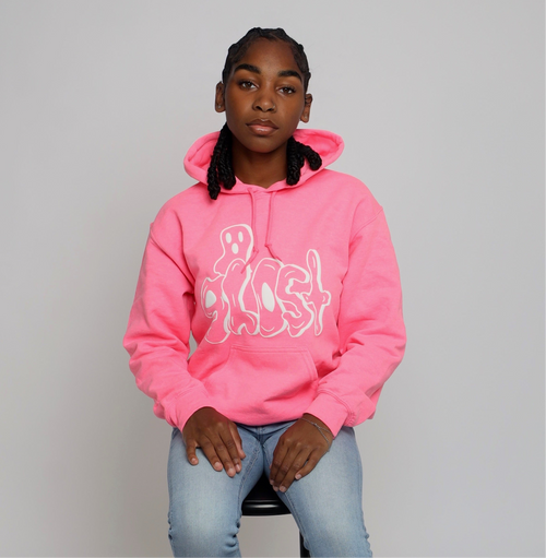 PINK GHOST HOODIE