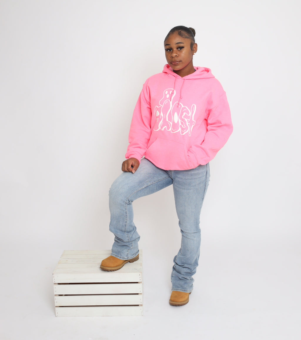 PINK GHOST HOODIE