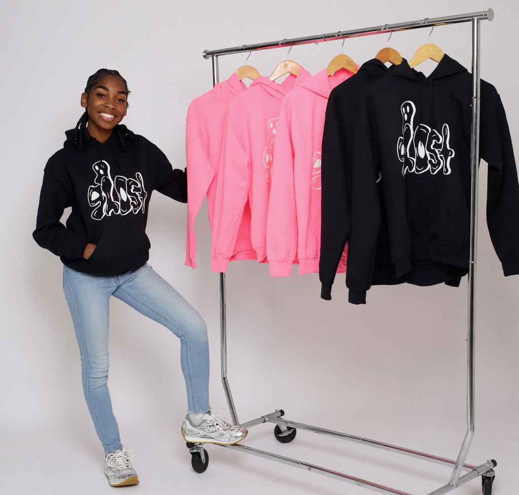 BLACK GHOST HOODIE