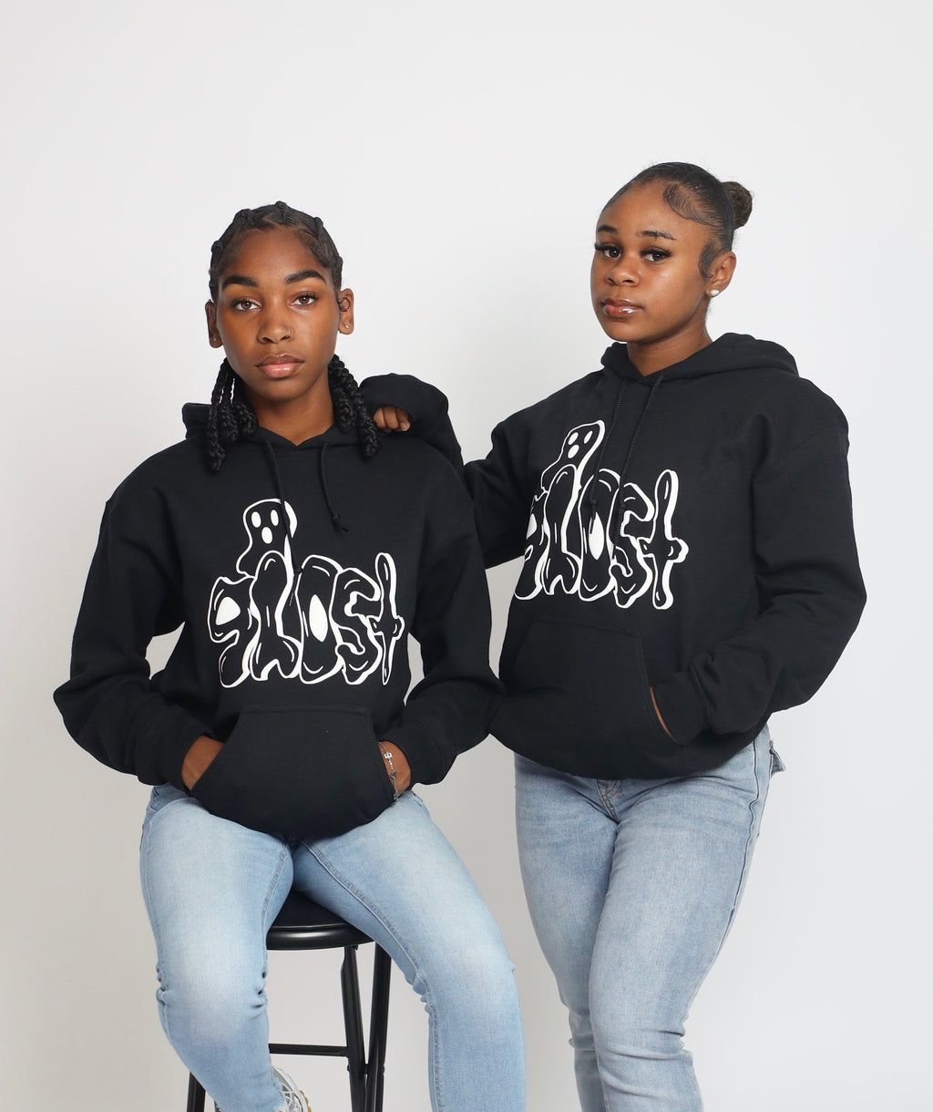BLACK GHOST HOODIE